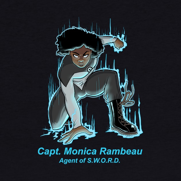 Capt. Monica Rambeau: Agent of S.W.O.R.D. by elliotcomicart